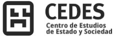 Logo de CEDES: Centro de Estudios de Estado y Sociedad